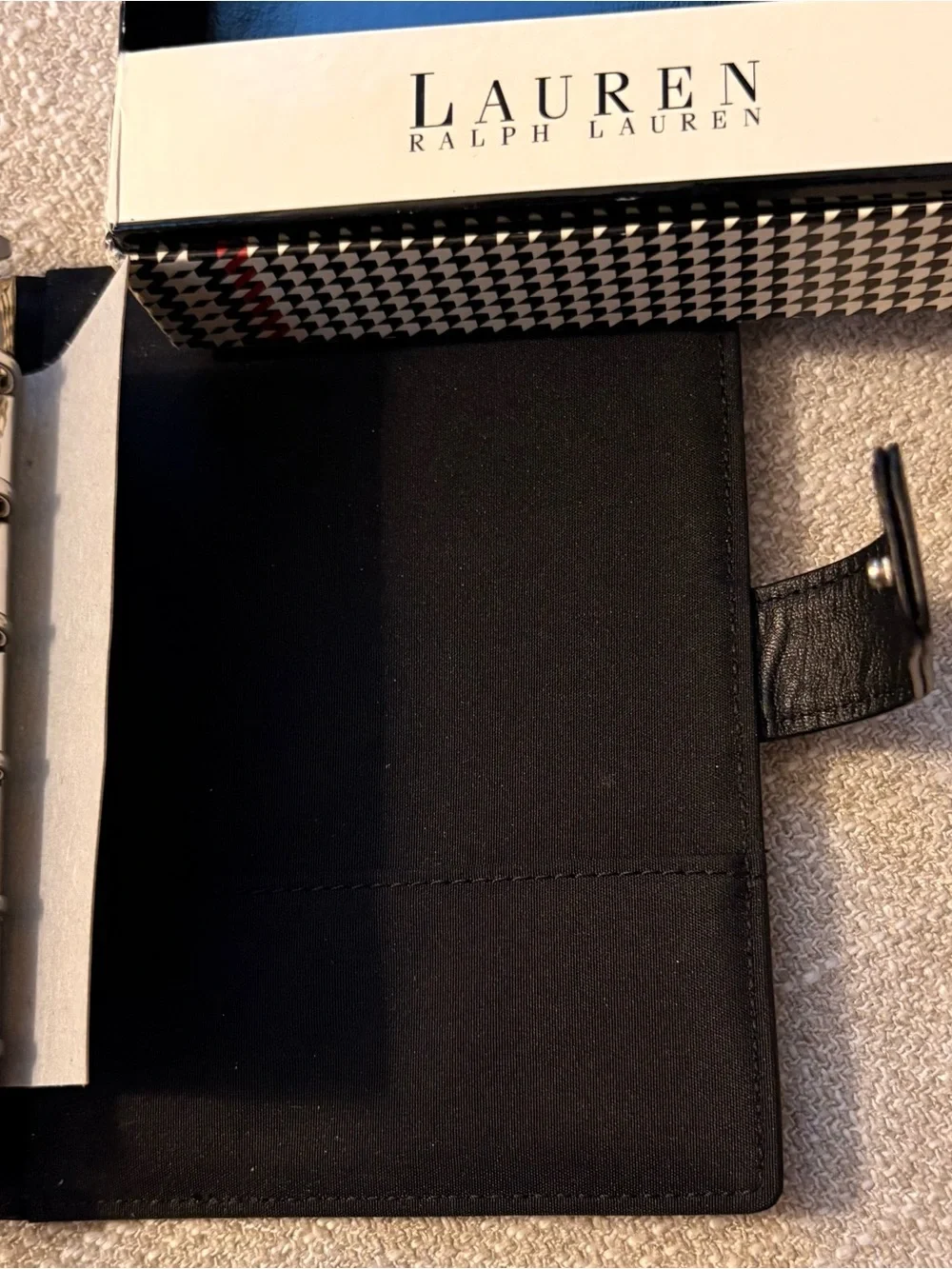 Vintage 2004 Lauren Ralph Lauren Mini Agenda Black New Old Stock in Box